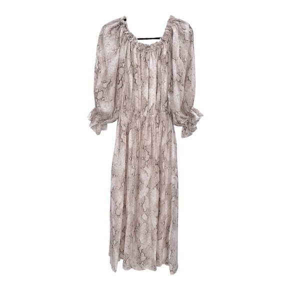 ELIE TAHARI
Snakeskin-Print Silk 100% Maxi Dress size S New with tag - Picture 10 of 14